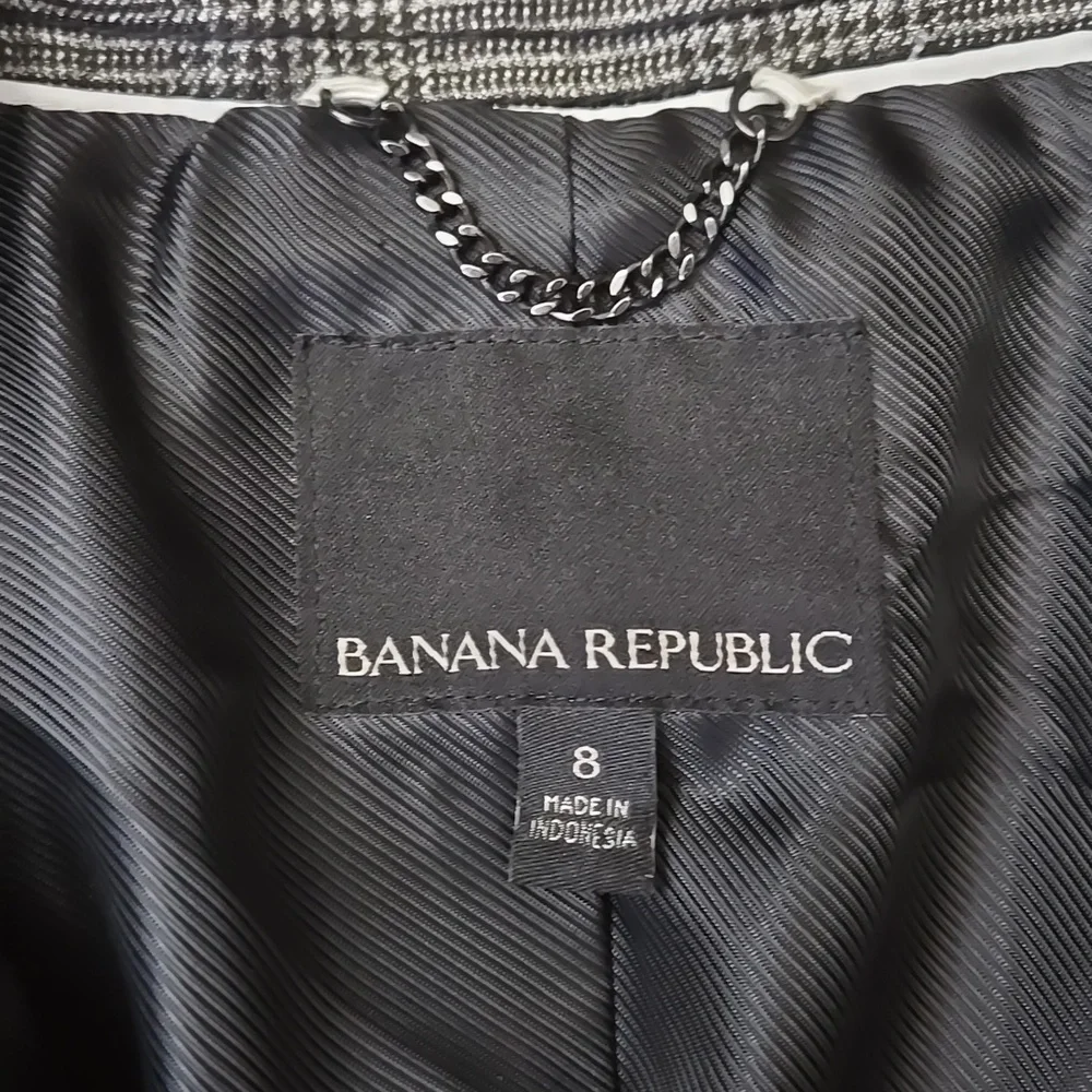 Banana Replubic Plaid Coat, Womens Size 8 - Picture 2 of 14